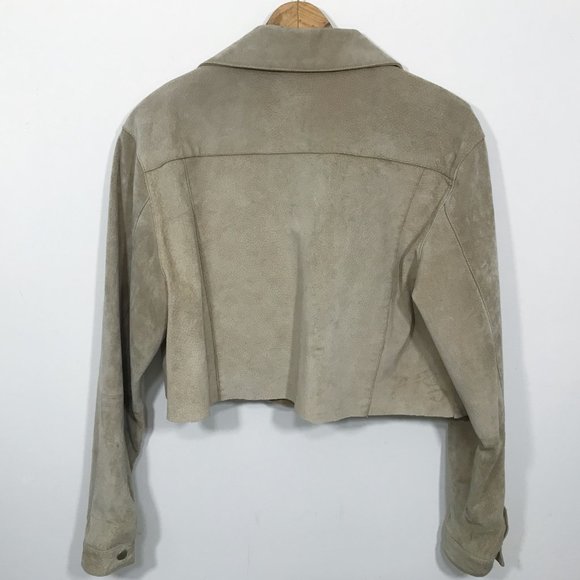 Vintage Cropped Suede Jacket - Picture 6 of 15